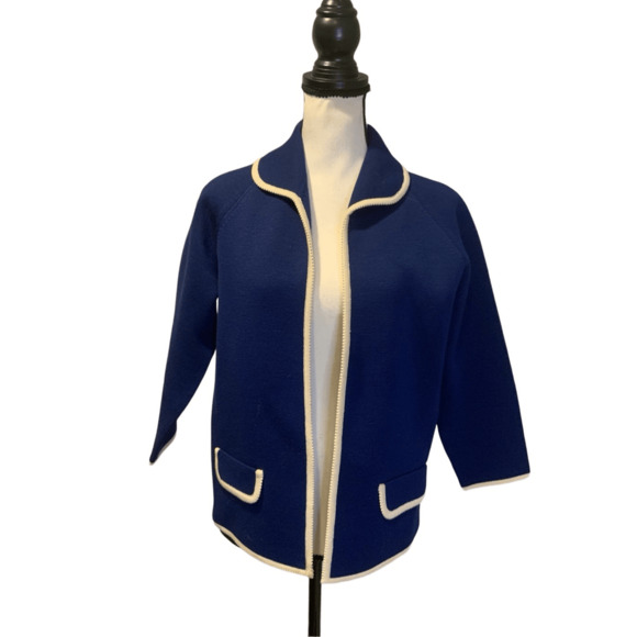 Skirt Blazer Suit Wool Vintage 2pc - Picture 9 of 11